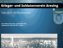 Tablet Screenshot of ksv-aresing.de